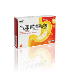 <dt>药品名称</dt><dd>气滞胃痛颗粒5克x9袋</dd>