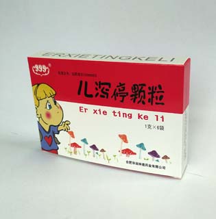 <dt>药品名称</dt><dd>儿泻停颗粒 1g x 6袋</dd>